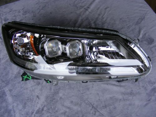 Honda accord sedan right led headlight oem 13-15 touring/hybrid models