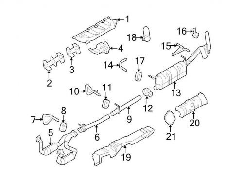 Ford oem exhaust heat shield 7c3z5c036ba image 19