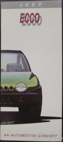 1993 jeep ecco concept car original color sales brochure folder