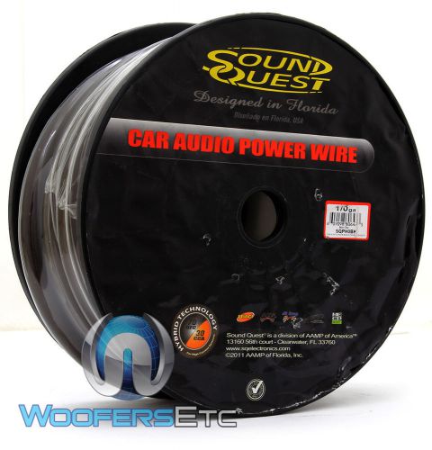 Soundquest sqph0bk 0 ga 50 feet power ground wire matte black cable by stinger