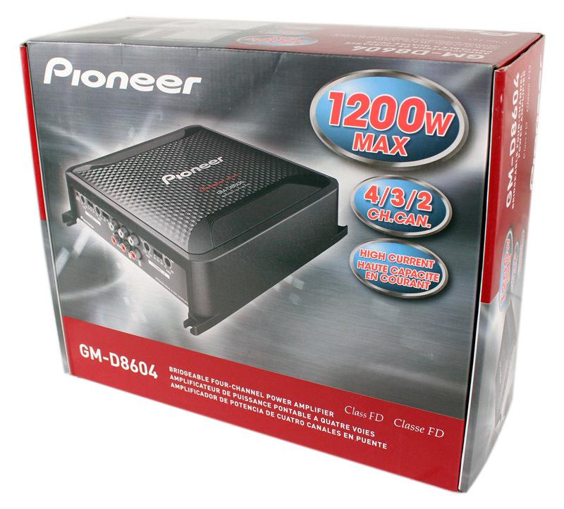 New pioneer gm-d8604 +3yr waranty amp car 4 channel 600w rms class fd amplifier