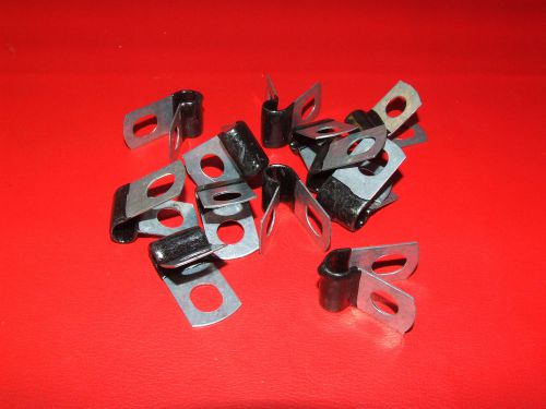 1/4&#034; insulated hose line clamps brake line clamps closed clamps brake lines (12)
