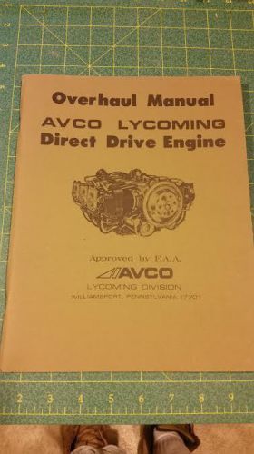 Overhaul manual, avco lycoming, direct drive engine