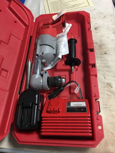 Milwaukee 1/2&#034; drill motor with winch-mate bit &amp; 12v charger - right angle
