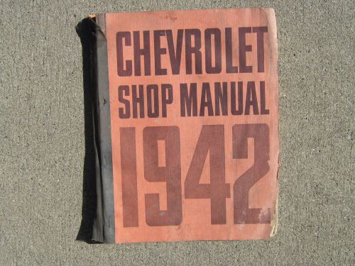 Chevrolet,1942,shop manual,used