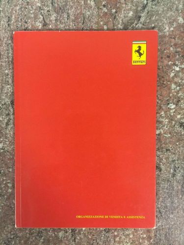 1997 ferrari sales and service organization booklet