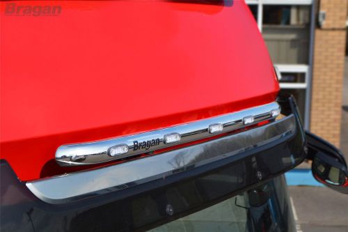 Mercedes actros mp4 stainless steel truck roof visor light lamp bar + leds