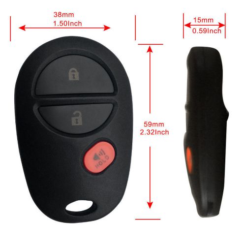 Buy Replacement Keyless Entry Remote Key Car Fob Transmitter Alarm for
