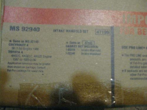 Felpro intake gasket set # ms92940--toyota 4 cylinder engine as listed below