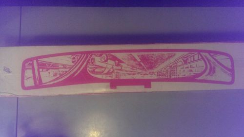 Nos vintage kdc three wide angle rear view racing style mirror universal fit