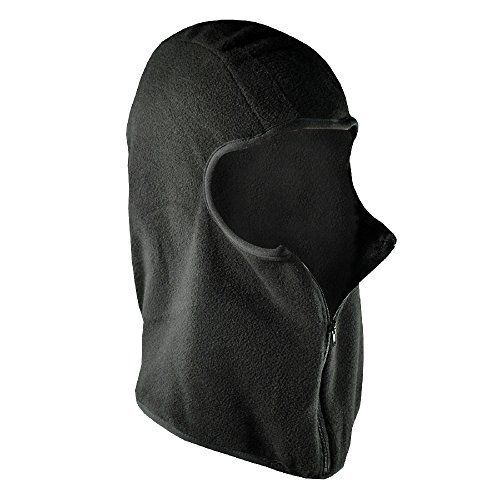 Zanheadgear zanheadgear micro fleece balaclava with zipper (black)