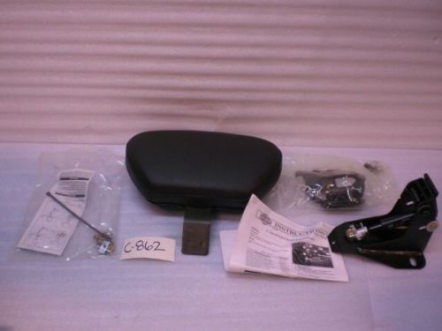 Harley smooth vinyl adjustable rider backrest touring street glide ultra classic
