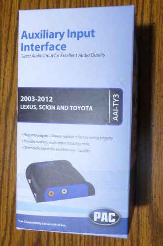 Pac auxiliary input interface for lexus scion,toyota 2003-2012 aai-ty3