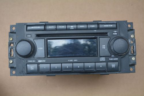 2005-2007 dodge charger magnum chrysler 300 factory 6cd mp3 in dash radio 2006