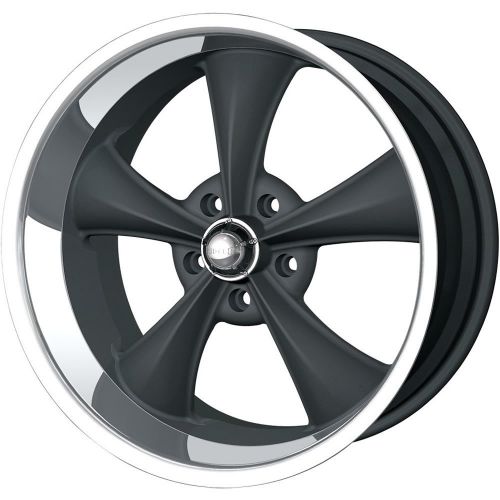 695-8873mb 18x8 5x5 (5x127) wheels rims black +0 offset alloy 5 spoke vintage