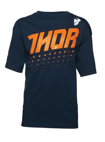 Thor mx motocross kids 2017 aktiv short sleeve tee t-shirt (navy) youth medium