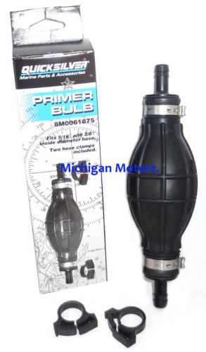 Genuine mercruiser primer bulb - fits 5/16&#034; &amp; 3/8&#034; i.d. hose - 8m0061875