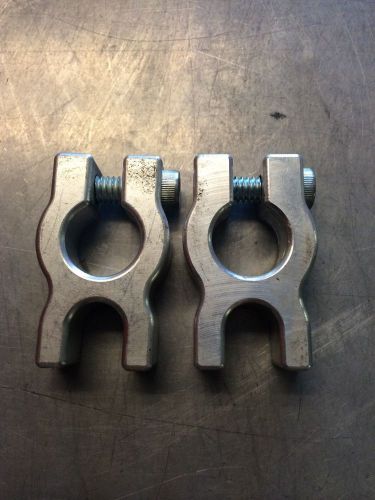 Sprint car midget micro racing wing cable pinch clamp pair