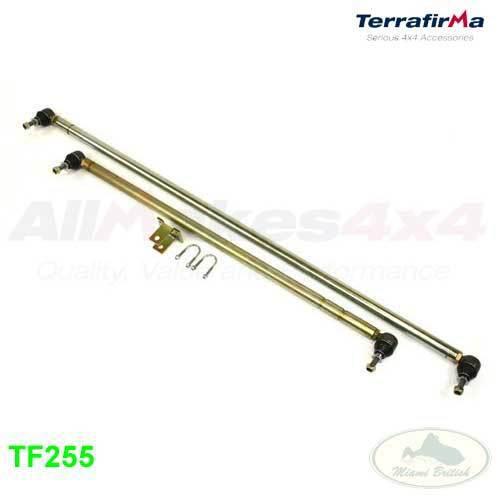 Land rover steering drag link & track tie rod end bar set x2 discovery 2 tf255