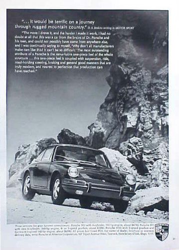 1966 1967 porsche original old ad c my store 4 more great ads 5+= free shipping