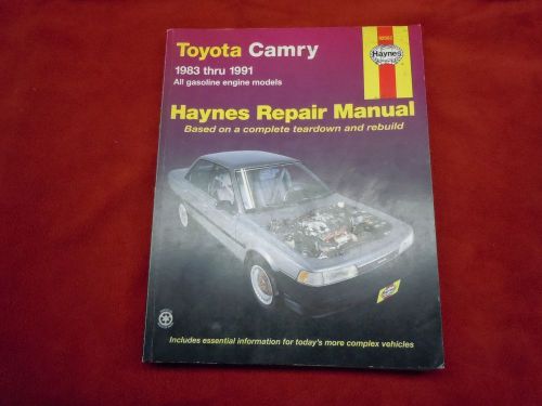 Haynes toyoya camry 1983 thru 1991 manual