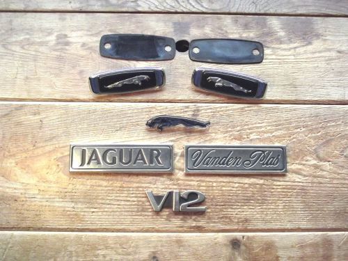 Jaguar vanden plas v12 dash emblem fender emblem and trunck emblems 1982-1988