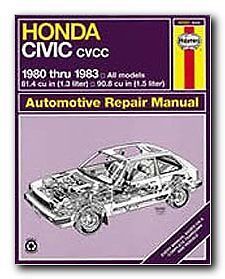 Haynes repair manuals 42021 civic 1300 1500 cvcc 80-83