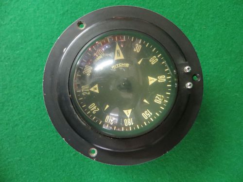 Vintage ritchie 5.5&#034; marine compass flush mount ship navigation