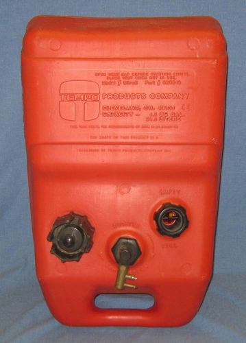 Tempo ultra 6 gallon outboard gas tank for johnson evinrude omc outboards 620046