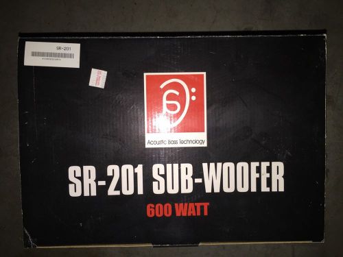 New sr- 201 sub woofer 600 watts 