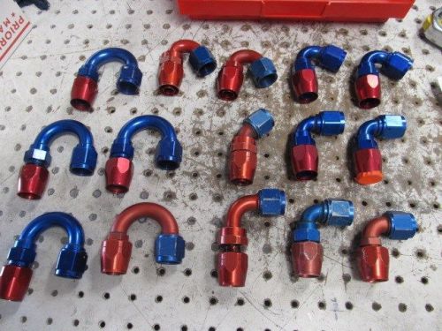 Nascar an-10 reusable fittings x 15 all 4 one money new and used