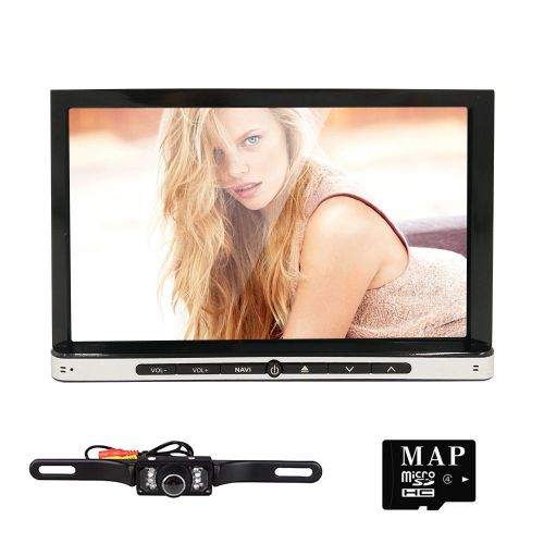 Cam+double 2din 7&#034;car stereo dvd player gps mp3 bt radio android 4.4 capacitive