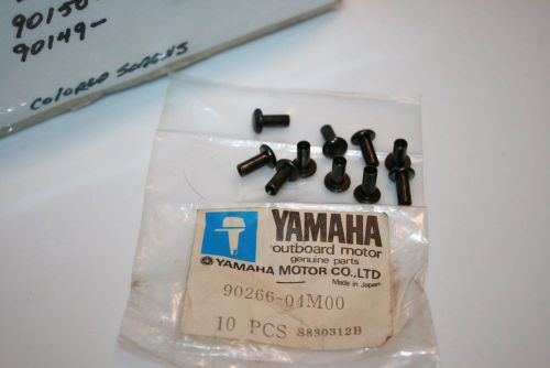10 yamaha nos outboard top cowling rivets 90266-04m00 9.9 15 30hp 1984-06
