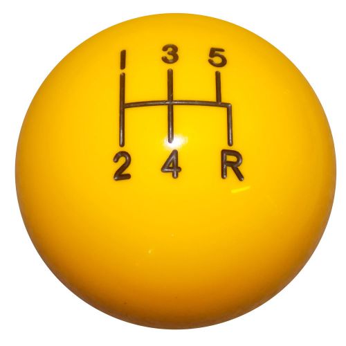 Yellow mustang -r 5 speed shift knob m12x1.75 thread u.s made