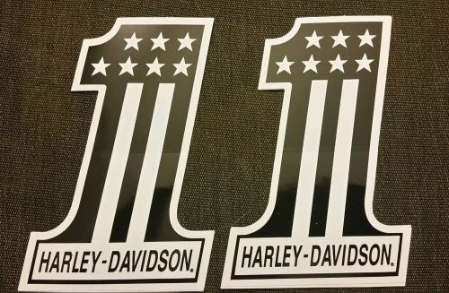 #1 harley davidson racing decals stickers drags  superbike offroad bike hogs