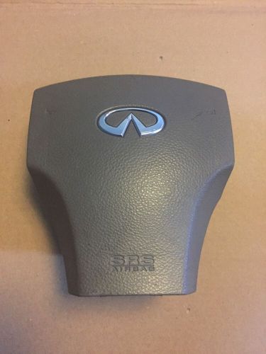 03-06 infiniti g35 coupe sedan drivers steering wheel airbag air bag oem grey