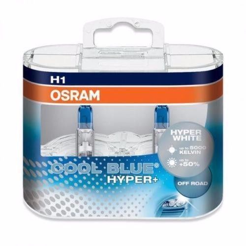 H1 osram cool blue hyper plus 5000k white halogen bulbs 12v 55w new original