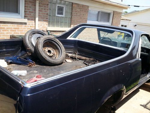 1978-1987 chevy el camino bed &amp; tailgate chrome upper trim molding oem gm used