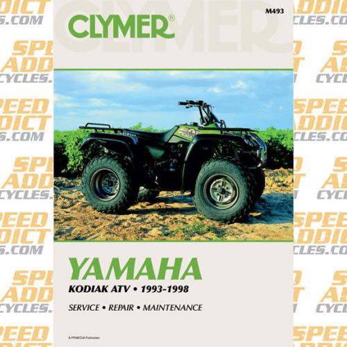 Clymer m493 service shop repair manual yamaha yfm400 kodiak 93-98