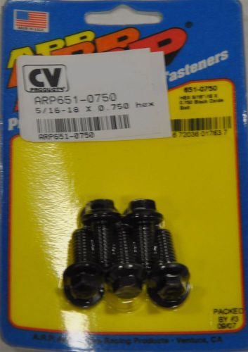 Arp 651-0750 standard chromoly bolt 5 pack 5/16-18 dia x 0.750 l 3/8 wrench hex