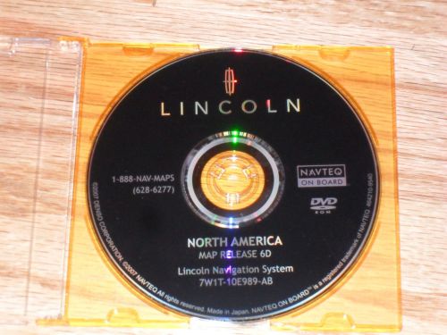 Lincoln ls towncar navigator aviator navigation disc dvd cd gps map disk 6d