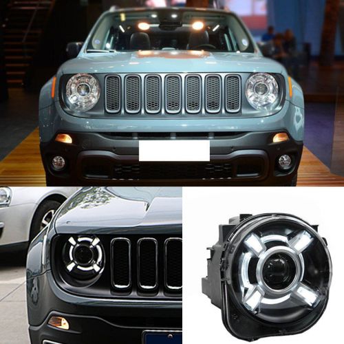 For jeep renegade 2016 composite headlight lens high intensity discharge hid