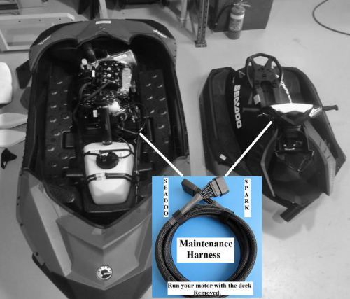 Seadoo spark maintenance harness + run your spark with the top deck removed +