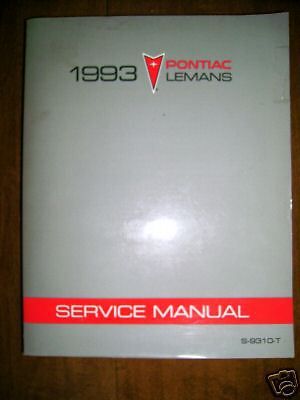 1993 pontiac lemans repair service manual