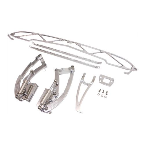 1956 chevy billet hood kit. braces,hood support,hinges,polished. made in u.s.a.