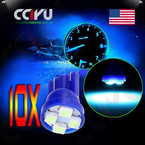10x t10 194 168 501 ice blue wedge 5050 5smd led bulbs car license plate light