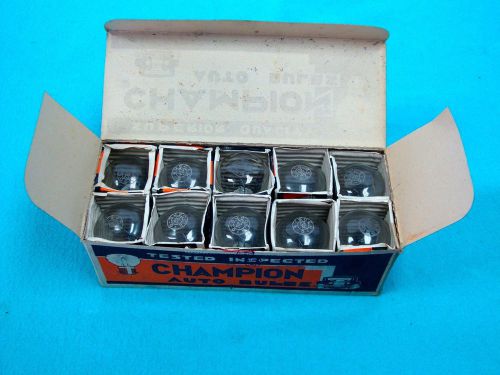 10 nos champion 1183 light bulbs 6 volt with exceptional graphics on the boxes