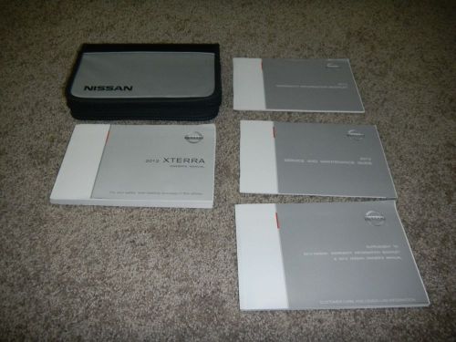 2012 nissan xterra owners manual set with free shipping