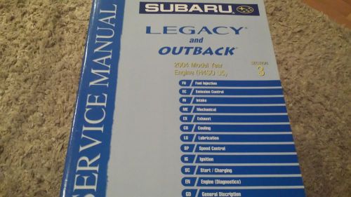 Subaru legacy &amp; outback service manual sec. 3 model year 2004