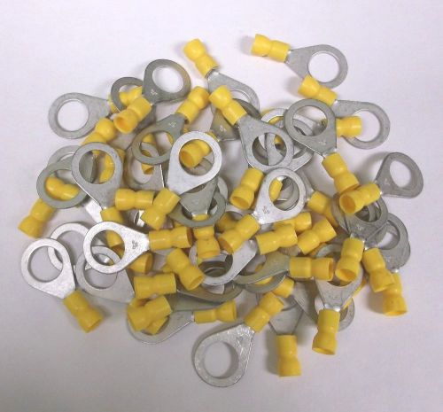 50 ancor brand yellow 1/2&#034; ring end terminals for 12-10 ga. wire for rvs